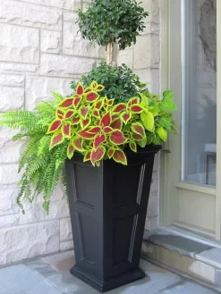Fairfield Self-Watering Tall Patio Planters, 28” -Green Haven Shop 39 342 103V tif