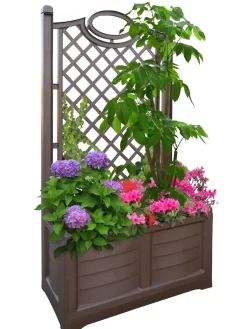 Separate Flower Box With Trellis 18 Separate Flower Box With Trellis -Green Haven Shop 3 4 crop 8613626 04V