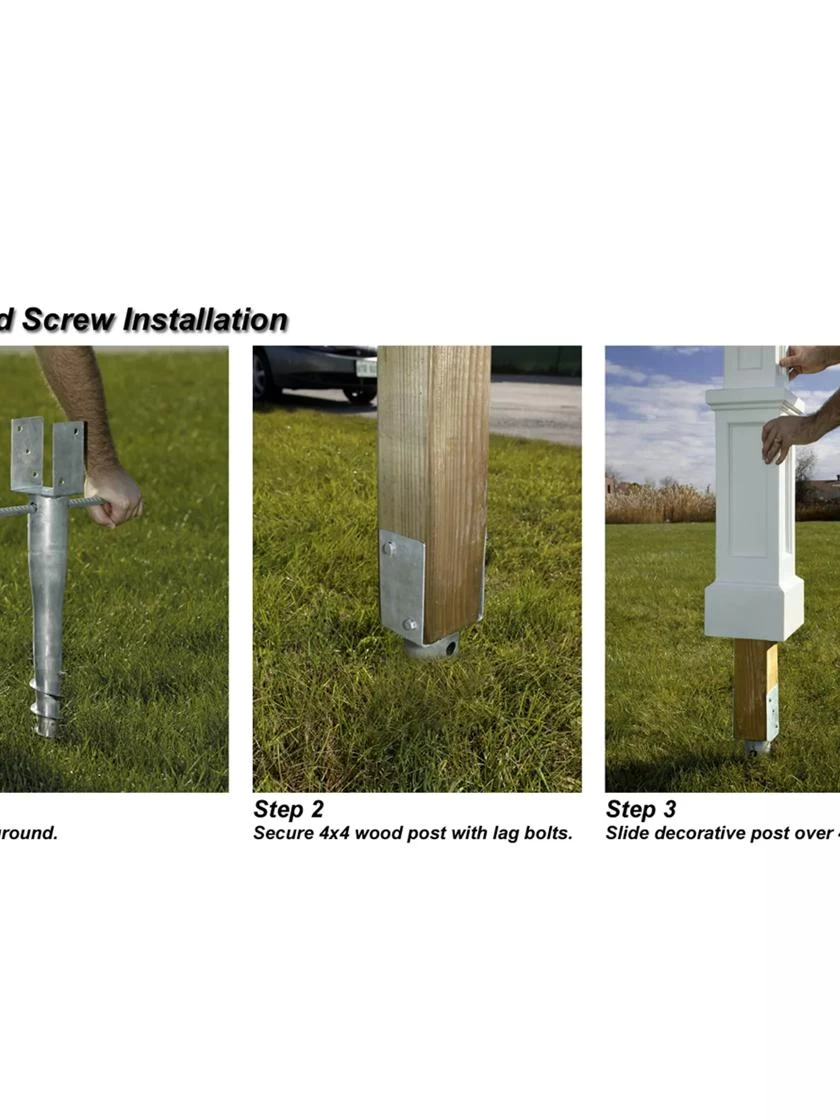 No-Dig Ground Screw For Mailpost 2 No-Dig Ground Screw For Mailpost - Image 2