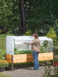 Elevated Planter Box, Frame And 2 Covers Kit, 2' X 8' 10 Elevated Planter Box, Frame And 2 Covers Kit, 2' X 8' -Green Haven Shop 8587631 304 tif