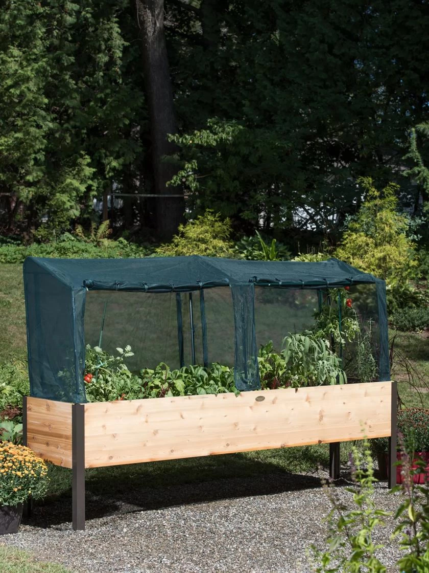 Elevated Planter Box, Frame And 2 Covers Kit, 2' X 8' 2 Elevated Planter Box, Frame And 2 Covers Kit, 2' X 8' - Image 2
