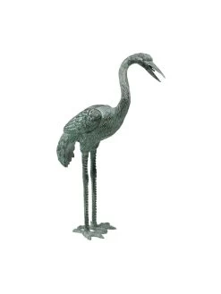 Bronze Crane Statues, Small 5 Bronze Crane Statues, Small -Green Haven Shop 8589916 001v