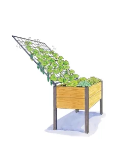 Elevated Planter Box And Space-Maker Pivoting Trellis Set, 2' X 4' 7 Elevated Planter Box And Space-Maker Pivoting Trellis Set, 2' X 4' -Green Haven Shop 8590247 SMTrellis 4ft tif