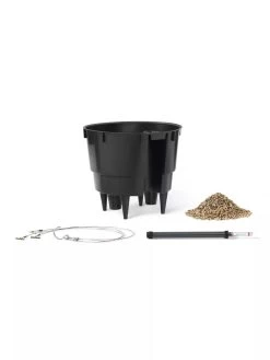 Lechuza® Nido Cottage Wicker Hanging Planter 7 Lechuza® Nido Cottage Wicker Hanging Planter -Green Haven Shop 8591154WT 001V tif