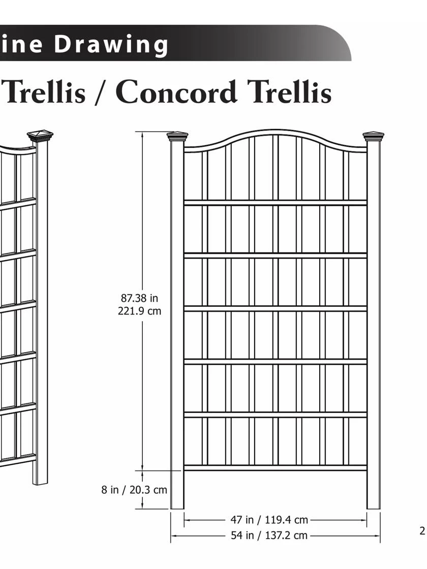Grande Vinyl Trellis 2 Grande Vinyl Trellis - Image 2