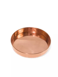 Small Round Copper Plant Tray, 10" 7 Small Round Copper Plant Tray, 10" -Green Haven Shop 8593529 1175 tif