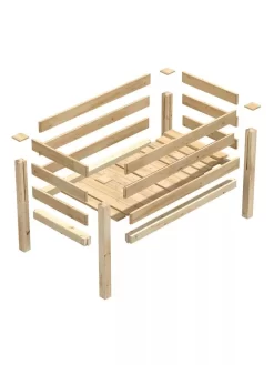 Elevated Cedar Garden Bed, 2' X 4' X 31" 10 Elevated Cedar Garden Bed, 2' X 4' X 31" -Green Haven Shop 8596147 09V 3 4