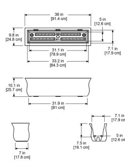 Valencia Window Box, 3' -Green Haven Shop 8596436 18V tif