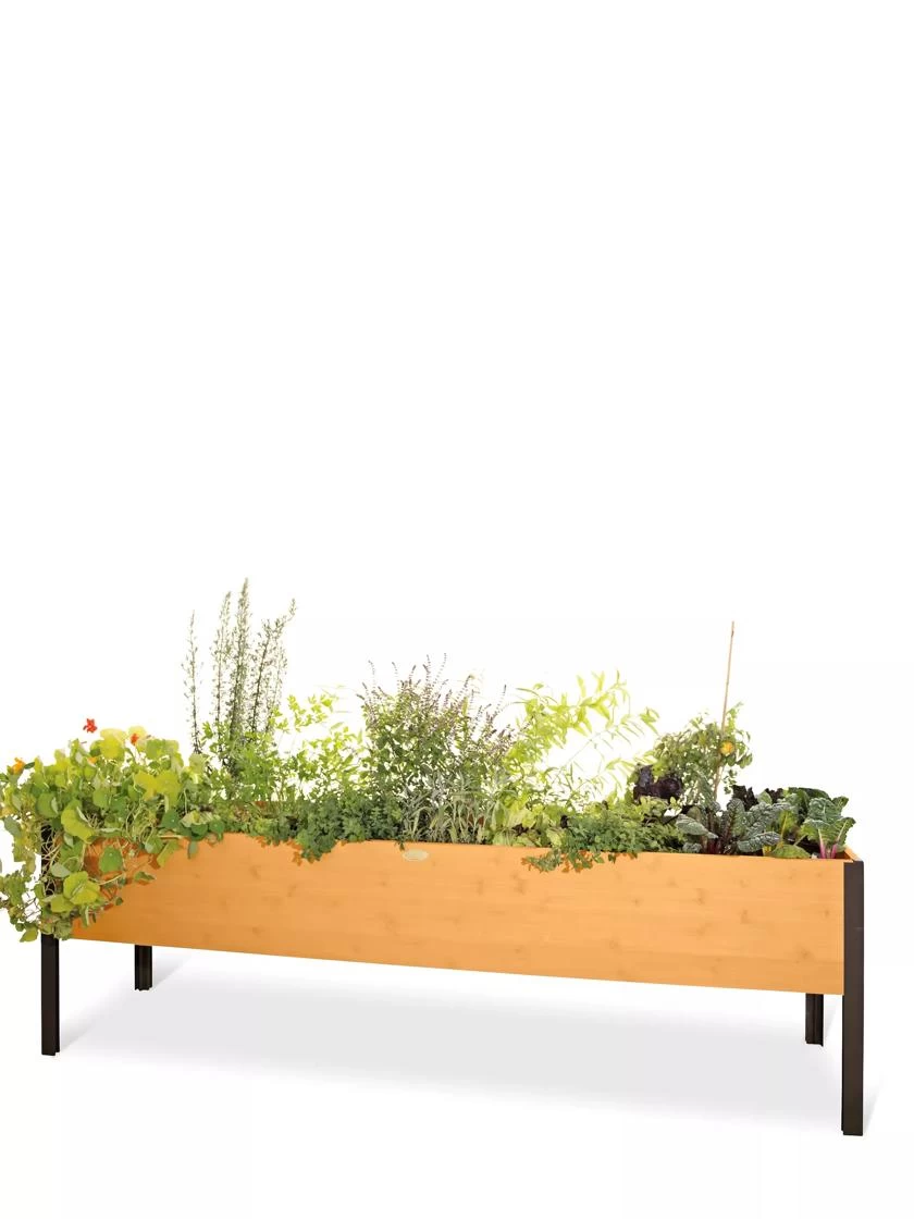 Eco-Stained Elevated Planter Box, 2'x8' 8 Eco-Stained Elevated Planter Box, 2'x8' - Image 8
