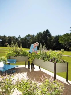 Eco-Stained Elevated Planter Box, 2'x8'