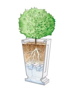 Kensington Self-Watering Tall Patio Planter, 25" 10 Kensington Self-Watering Tall Patio Planter, 25" -Green Haven Shop 8598549 0001 art tif