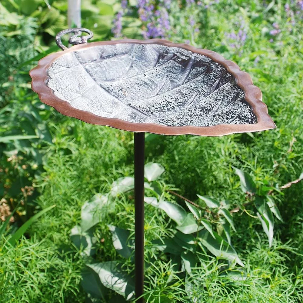 Achla Designs Aspen Leaf Bird Bath 1 Achla Designs Aspen Leaf Bird Bath