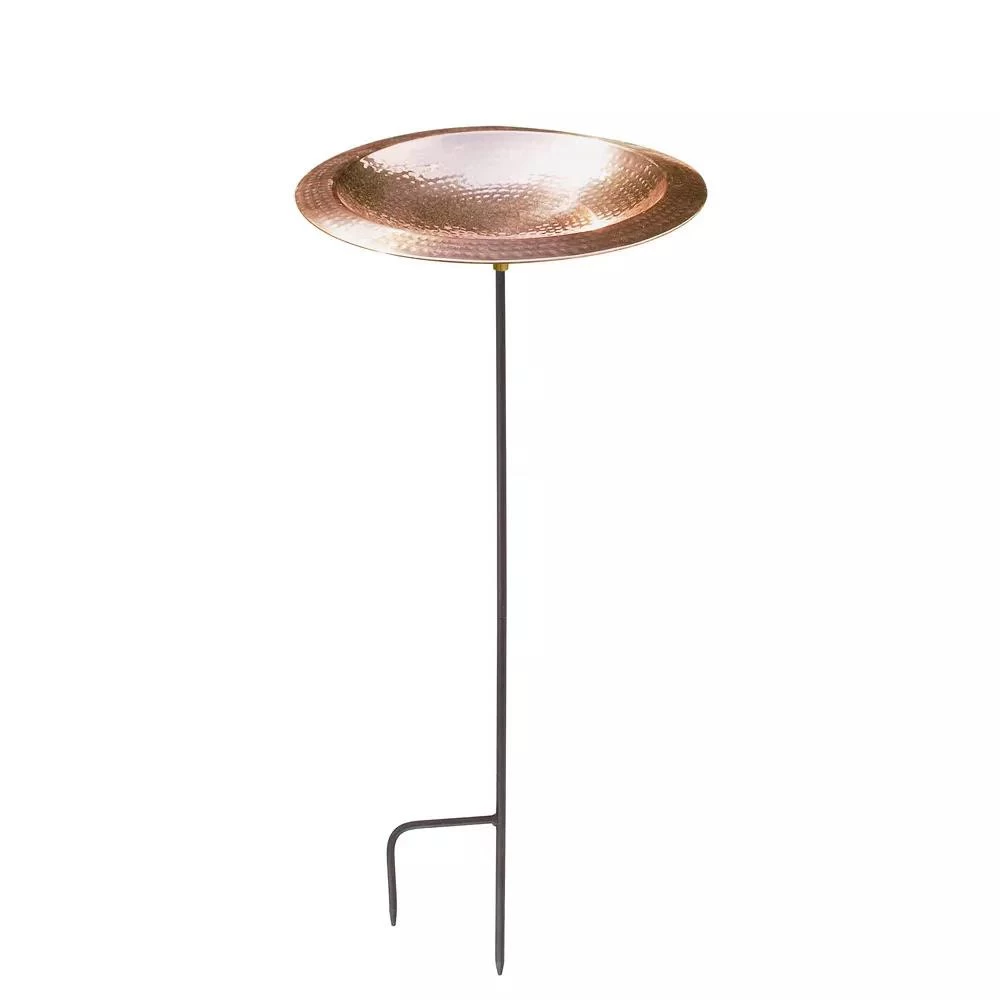 Achla Designs Hammered Copper Bowl Bird Bath 2 Achla Designs Hammered Copper Bowl Bird Bath - Image 2