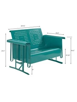 Crosley Bates Loveseat Glider 10 Crosley Bates Loveseat Glider -Green Haven Shop 8599629 02v
