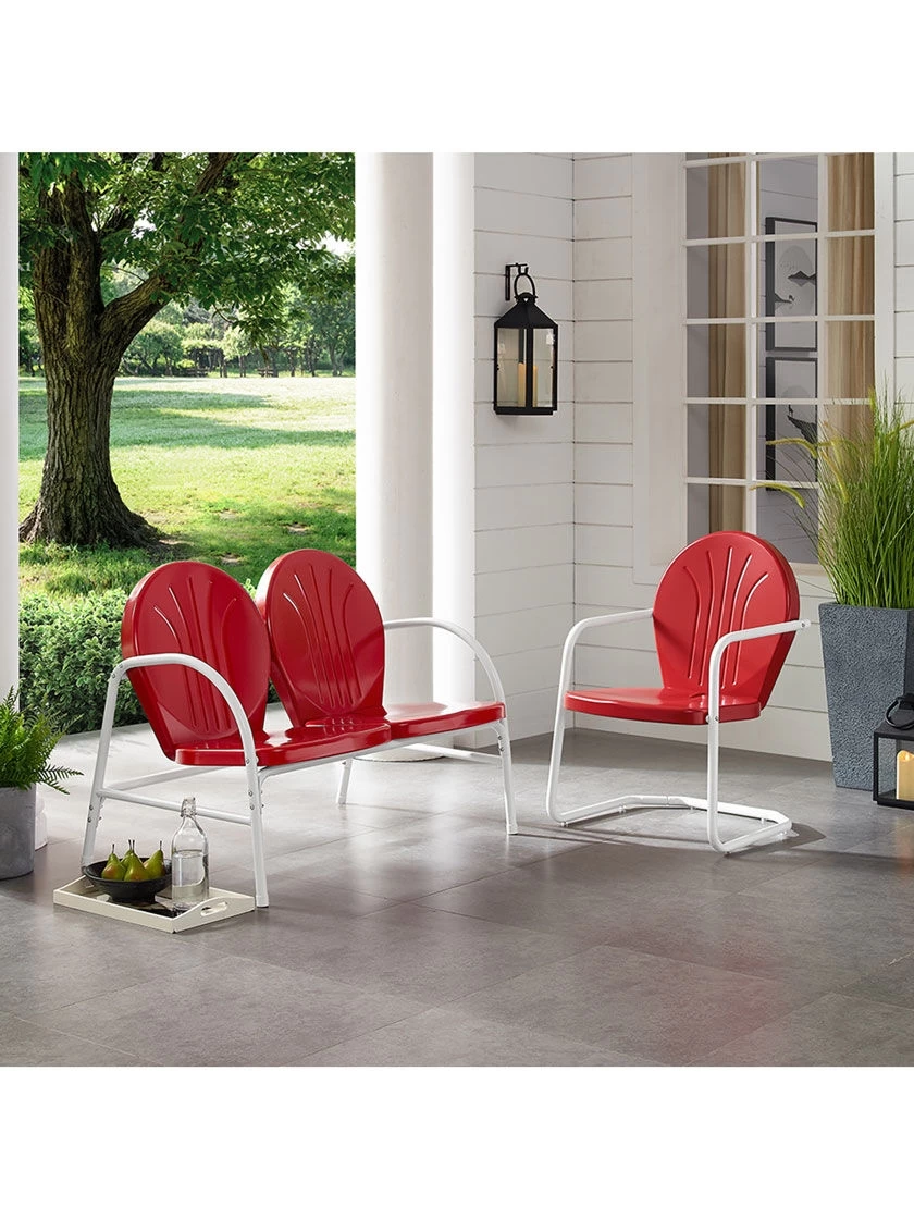 Crosley Griffith Loveseat & Chair Outdoor Seating Set 4 Crosley Griffith Loveseat & Chair Outdoor Seating Set - Image 4