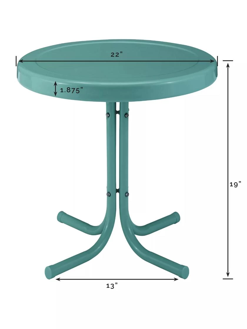 Crosley Retro Metal Side Table 2 Crosley Retro Metal Side Table - Image 2