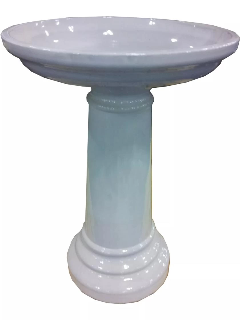 Classic Ceramic Bird Bath 4 Classic Ceramic Bird Bath - Image 4