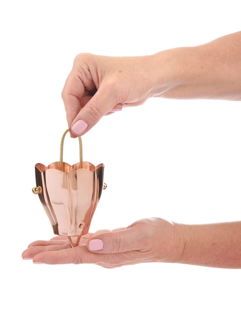 Crocus Pure Copper Rain Chain, 8.5' 3 Crocus Pure Copper Rain Chain, 8.5' - Image 3