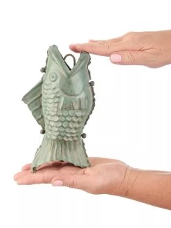 Fish Pure Copper Rain Chain, 8.5' -Green Haven Shop 8600209 06V tif