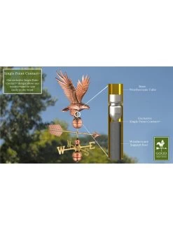 Freedom Eagle Copper Weathervane -Green Haven Shop 8600277 02v