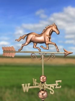 Galloping Horse Copper Weathervane