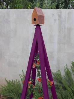 Bird Bungalow + Akoris Garden Tuteur Sr. -Green Haven Shop 8600538 02v bird bungallow akoris garden tuteur aubergine