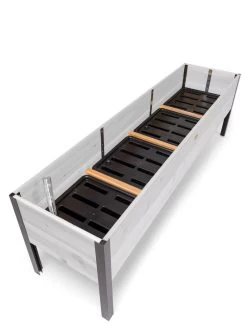 Self-Watering Eco-Stained Elevated Planter Box, 2' X 8'