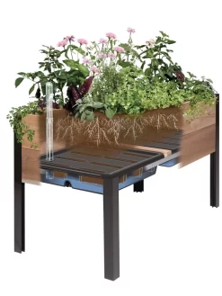 Self-Watering Elevated Planter Box, 2' X 4' 12 Self-Watering Elevated Planter Box, 2' X 4' -Green Haven Shop 8609009 SW insert art 2021 tif 2