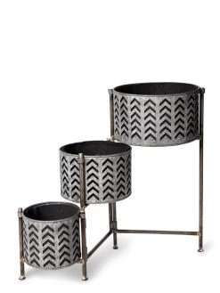 Galvanized Grow Bag Triple Planters With Stand 10 Galvanized Grow Bag Triple Planters With Stand -Green Haven Shop 8609180 4812 tif