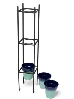 Steel Vertical Plant Stand With Metal Pots -Green Haven Shop 8609183 4967 tif