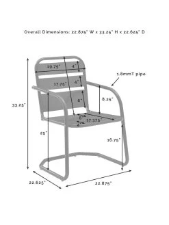 Crosley Brighton Chair Set, Set Of 2 10 Crosley Brighton Chair Set, Set Of 2 -Green Haven Shop 8609288 38v