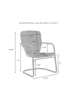Crosley Ridgeland Chair Set, Set Of 2 -Green Haven Shop 8609289 42v