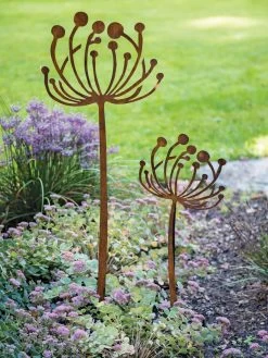 Queen Anne's Lace Garden Stake Set Of 2 6 Queen Anne's Lace Garden Stake Set Of 2 -Green Haven Shop 8610210 0105 tif
