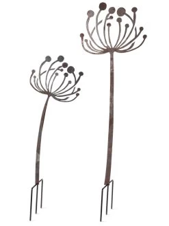 Queen Anne's Lace Garden Stake Set Of 2 7 Queen Anne's Lace Garden Stake Set Of 2 -Green Haven Shop 8610210 8091 tif