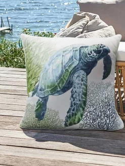 Outdoor Decor™ Floor Pillows, 24" X 24" 12 Outdoor Decor™ Floor Pillows, 24" X 24" -Green Haven Shop 8611118 115v trtl outdoor floor deco pillow 24x24 sea turtle