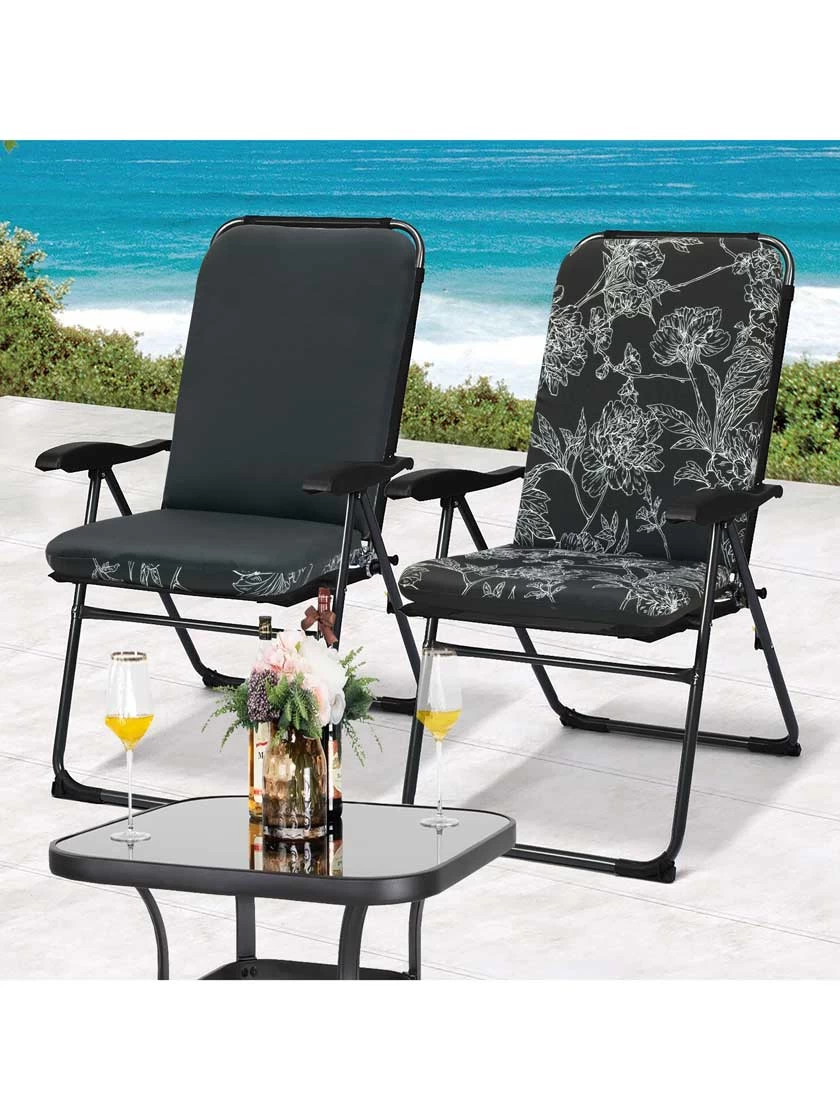 Outdoor Decor™ Seat Pad High Back Cushions, 20" X 45" 4 Outdoor Decor™ Seat Pad High Back Cushions, 20" X 45" - Image 4