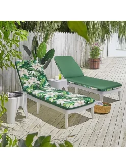 Outdoor Decor™ Chaise Lounge Cushions, 22" X 73" -Green Haven Shop 8611127 106v grli outdoor chaise lounge cushion 22x73 green lily