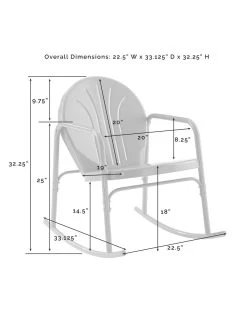 Crosley Griffith 2-piece Outdoor Rocking Chair Set 23 Crosley Griffith 2-piece Outdoor Rocking Chair Set -Green Haven Shop 8611577 11v