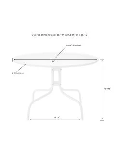 Crosley Bates 5-piece Outdoor Dining Set 20 Crosley Bates 5-piece Outdoor Dining Set -Green Haven Shop 8611581 09v