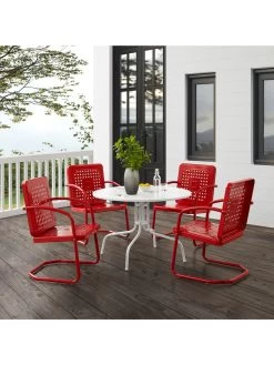 Crosley Bates 5-piece Outdoor Dining Set 14 Crosley Bates 5-piece Outdoor Dining Set -Green Haven Shop 8611581 rd 01v
