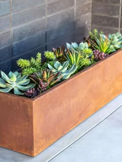 Veradek Metallic Series Corten Steel Window Box Planter, 36" -Green Haven Shop 8611609 02V tif