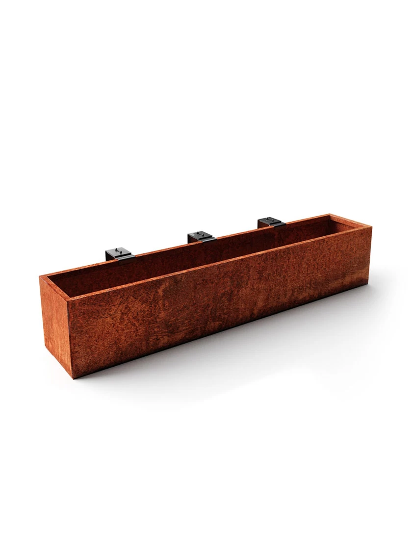 Veradek Metallic Series Corten Steel Railing Planters 6 Veradek Metallic Series Corten Steel Railing Planters - Image 6
