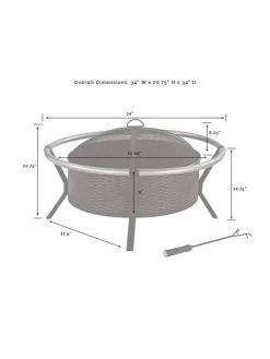 Crosley Yuma Firepit -Green Haven Shop 8611946 07v