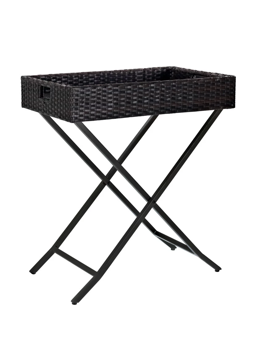 Crosley Palm Harbor Outdoor Wicker Butler Tray 3 Crosley Palm Harbor Outdoor Wicker Butler Tray - Image 3