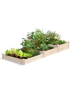 3-Tier Pine Raised Garden Bed, 4'x12'