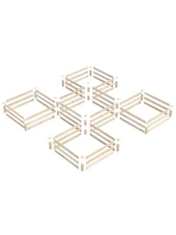 2-Tier Pine Raised Garden Bed, 80 Sqft.12'x12' 8 2-Tier Pine Raised Garden Bed, 80 Sqft.12'x12' -Green Haven Shop 8612255 01v