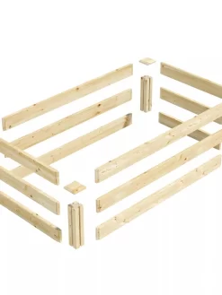 Pine Raised Garden Bed, 2'x4'x10.5" High -Green Haven Shop 8612256 01V jpg