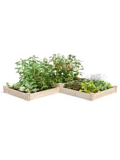 2-Tier Pine Raised Garden Bed, 4'x12'