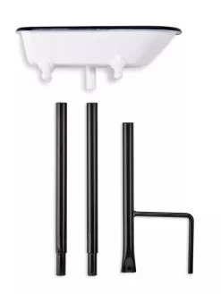 White Enamel Bathtub Birdbath -Green Haven Shop 8612266 05V jpeg