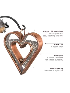 Heart Fly-Thru™ Bird Feeder -Green Haven Shop 8612272 03v